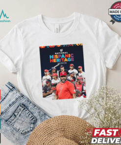 MLB Washington Nationals Celebrating Happy Hispanic Heritage Month Poster t shirt