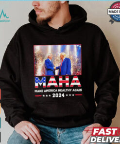 Maha make America healthy again 2024 Trump handshake Kennedy shirt