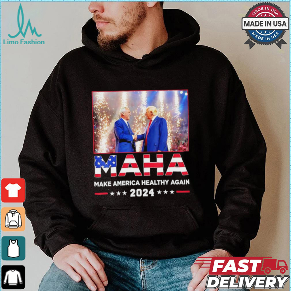 Maha make America healthy again 2024 Trump handshake Kennedy shirt Maha make America healthy again 2024 Trump handshake Kennedy shirt