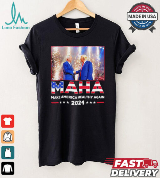 Maha make America healthy again 2024 Trump handshake Kennedy shirt