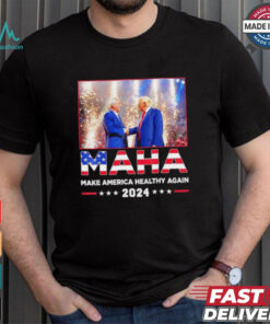 Maha make America healthy again 2024 Trump handshake Kennedy shirt