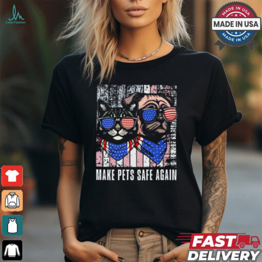 Make Pets Safe Again Trump Harris Debate Eating The Dogs Cat T Shirt