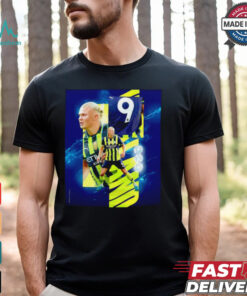 Manchester City Erling Haaland back to back hat tricks shirt