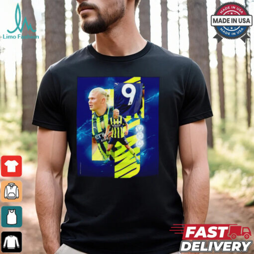Manchester City Erling Haaland back to back hat tricks shirt