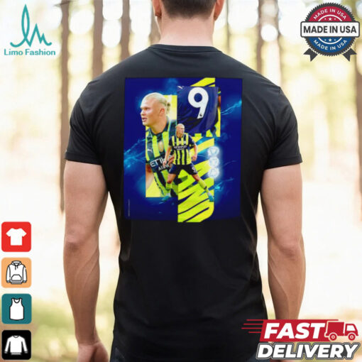 Manchester City Erling Haaland back to back hat tricks shirt