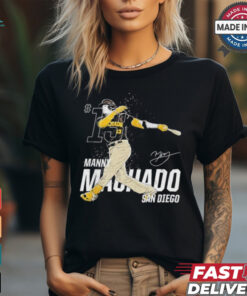 Manny Machado San Diego Padres dynamic pose signature shirt