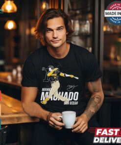 Manny Machado San Diego Padres dynamic pose signature shirt