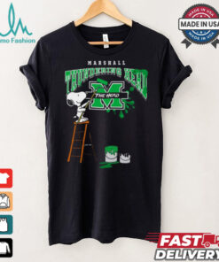 Marshall Thundering Herd Snoopy Painting Shirt