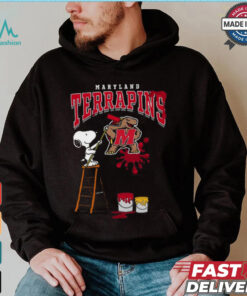 Maryland Terrapins Snoopy Painting Shirt, hoodie, sweater, long sleeve and tank top Maryland Terrapins Snoopy Painting Shirt