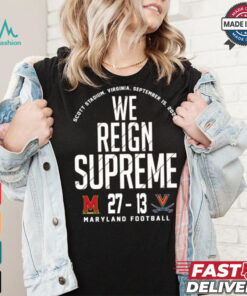 Maryland Terrapins vs Virginia Cavaliers football 2024 Final Score 27 13 Shirt, hoodie, sweater, long sleeve and tank top Maryland Terrapins vs Virginia Cavaliers football 2024 Final Score 27 13 Shirt