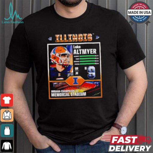 Memorial Stadium Illinois Fighting Illini Luke Altmeyer video game shirt