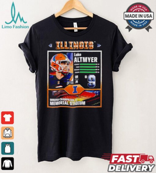 Memorial Stadium Illinois Fighting Illini Luke Altmeyer video game shirt