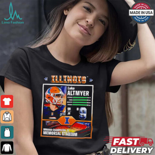 Memorial Stadium Illinois Fighting Illini Luke Altmeyer video game shirt