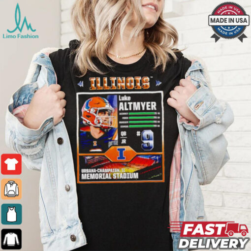 Memorial Stadium Illinois Fighting Illini Luke Altmeyer video game shirt