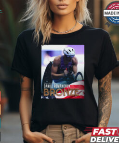 Men’s 400 T54 Daniel Romanchuk Bronze Medal Paris Paralympics 2024 Poster t shirt