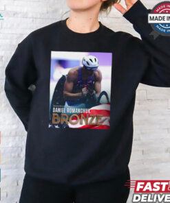 Men’s 400 T54 Daniel Romanchuk Bronze Medal Paris Paralympics 2024 Poster t shirt