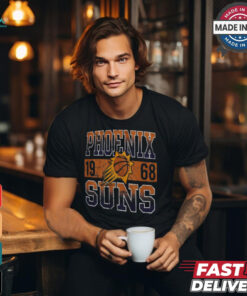 Men's New Era Black Phoenix Suns Enzyme Washed Oversized T Shirt