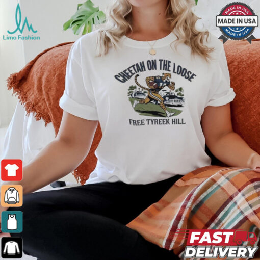 Miami Dolphins Cheetah on the loose free Tyreek Hill shirt
