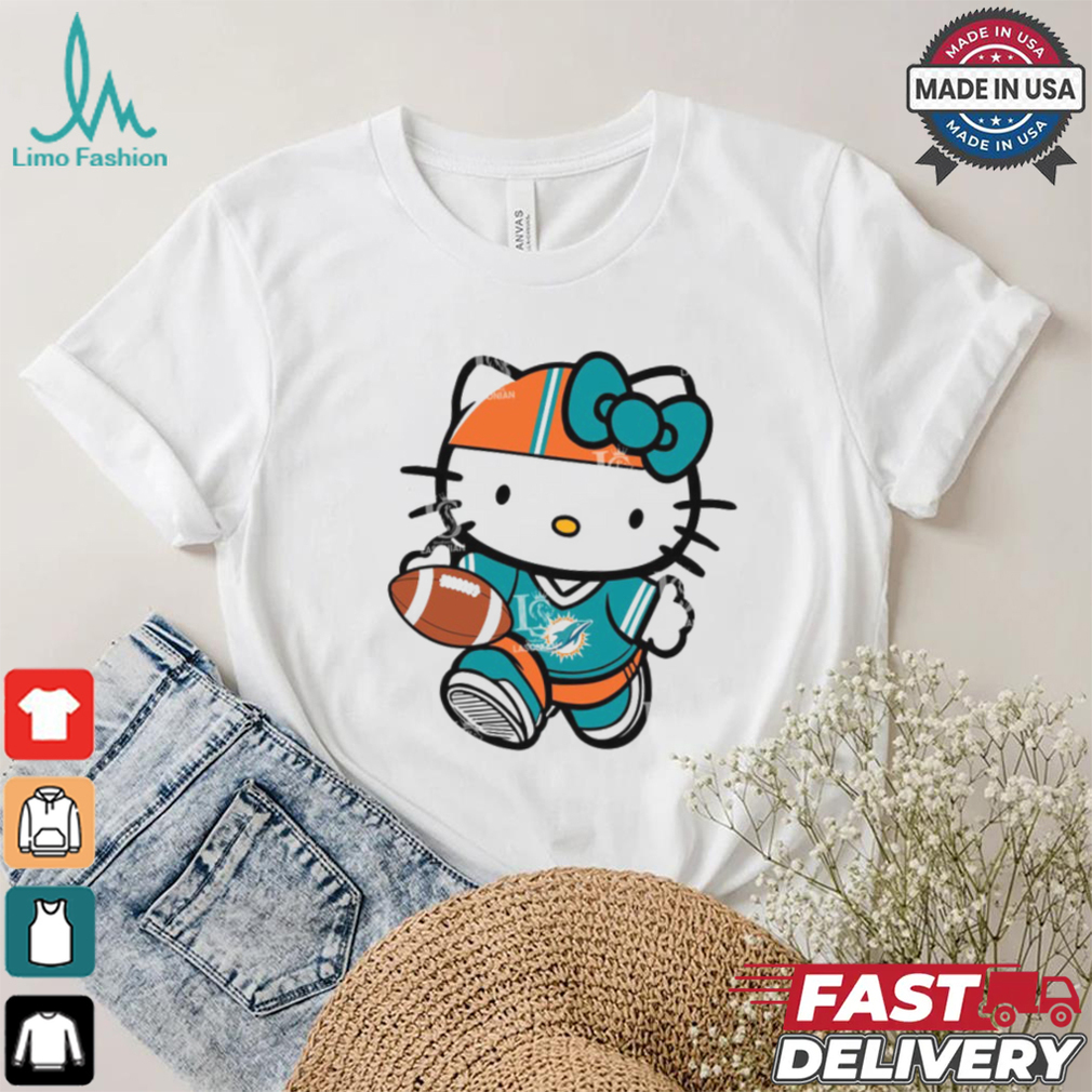 Miami Dolphins Cute Hello Kitty Football shirt Miami Dolphins Cute Hello Kitty Football shirt