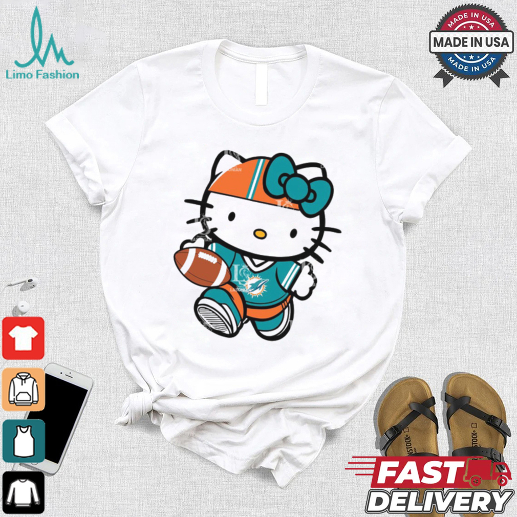 Miami Dolphins Cute Hello Kitty Football shirt Miami Dolphins Cute Hello Kitty Football shirt