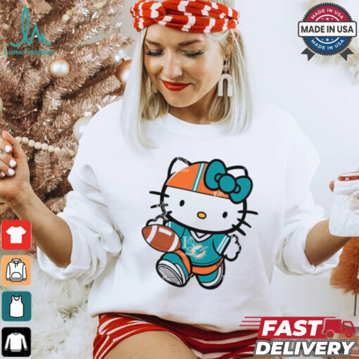 Miami Dolphins Cute Hello Kitty Football shirt