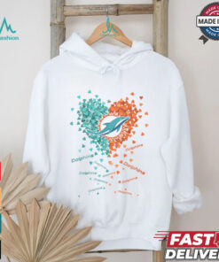 Miami Dolphins Heart Shirt