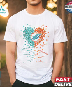 Miami Dolphins Heart Shirt