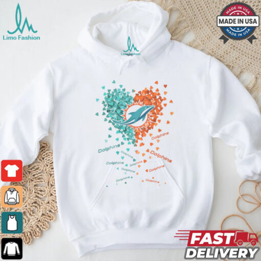 Miami Dolphins Heart Shirt