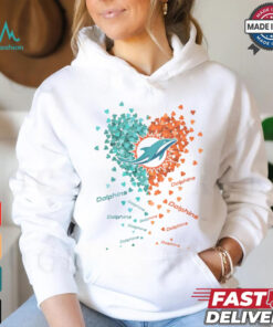 Miami Dolphins Heart Shirt