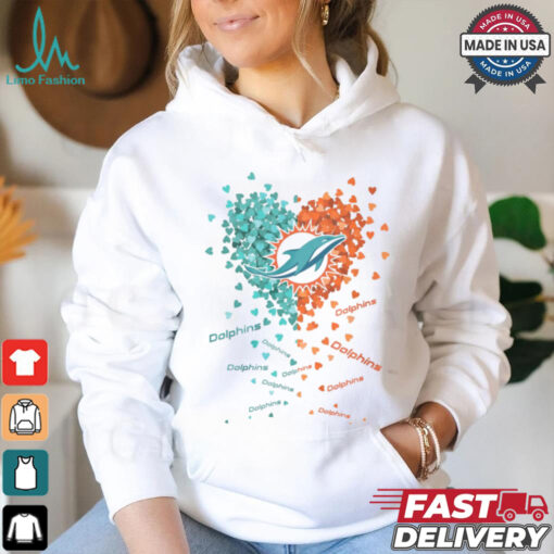 Miami Dolphins Heart Shirt