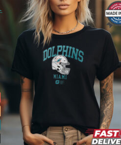 Miami Dolphins Nike Anthracite Helmet Essential T Shirt