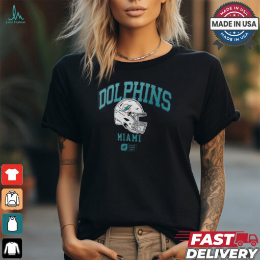 Miami Dolphins Nike Anthracite Helmet Essential T Shirt