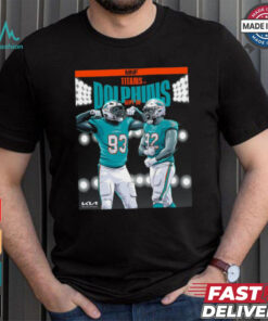 Miami Dolphins vs. Titans Sept 30, 2024 NFL Week 4 Matchup T Shirt
