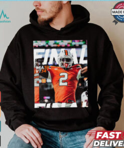 Miami Hurricanes Wins 38 34 Virginia Tech Football 2024 ACC Game Final Score T Shirt