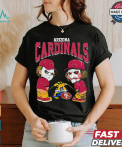 Michael Myers And Billy The Puppet X Arizona Cardinals Pee On NFL Teams Halloween Shirt