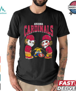 Michael Myers And Billy The Puppet X Arizona Cardinals Pee On NFL Teams Halloween Shirt