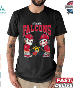 Michael Myers And Billy The Puppet X Atlanta Falcons Pee On NFL Teams Halloween Shirt