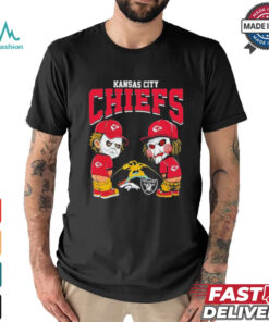 Michael Myers And Billy The Puppet X Kansas City Chiefs Pee On NFL Teams Halloween Shirt