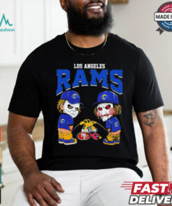 Michael Myers And Billy The Puppet X Los Angeles Rams Pee On NFL Teams Halloween Shirt, hoodie, sweater, long sleeve and tank top Michael Myers And Billy The Puppet X Los Angeles Rams Pee On NFL Teams Halloween Shirt