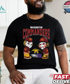 Michael Myers And Billy The Puppet X Washington Commanders Pee On NFL Teams Halloween Shirt, hoodie, sweater, long sleeve and tank top Michael Myers And Billy The Puppet X Washington Commanders Pee On NFL Teams Halloween Shirt