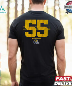 Michigan Football Mason Graham 55 Stripe Shirt