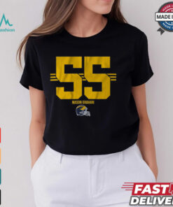 Michigan Football Mason Graham 55 Stripe Shirt
