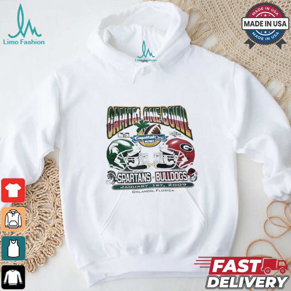 Michigan State Spartans vs Georgia Bulldogs Capital One Bowl 2009 shirt Michigan State Spartans vs Georgia Bulldogs Capital One Bowl 2009 shirt