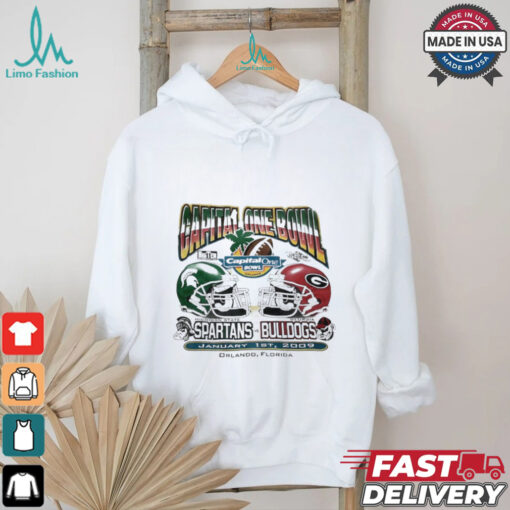 Michigan State Spartans vs Georgia Bulldogs Capital One Bowl 2009 shirt