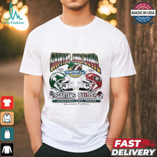 Michigan State Spartans vs Georgia Bulldogs Capital One Bowl 2009 shirt