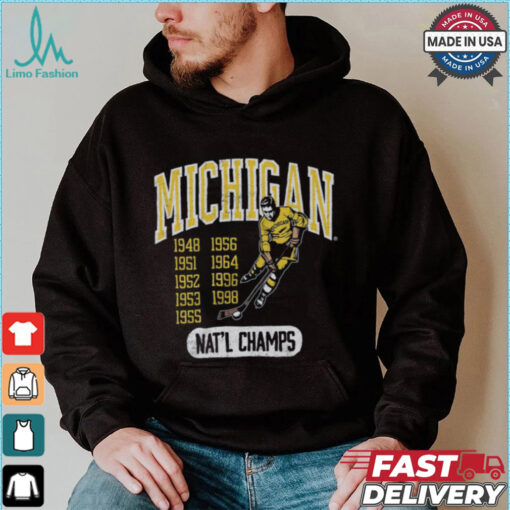 Michigan Vintage Hockey Champions Shirt