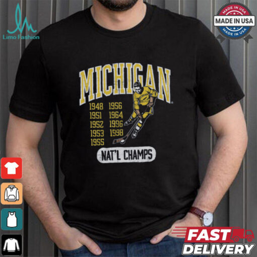 Michigan Vintage Hockey Champions Shirt