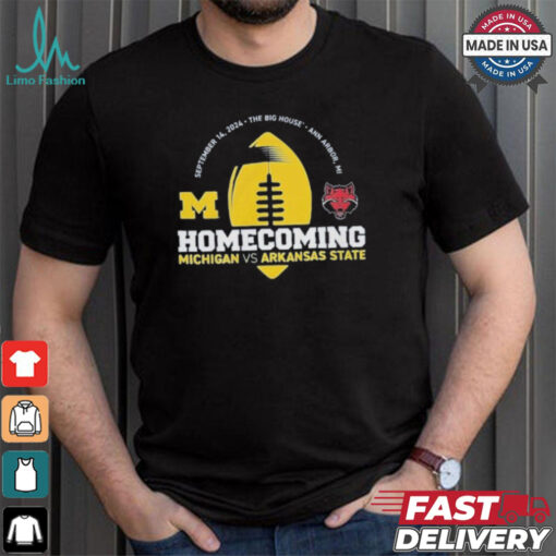Michigan Wolverines Valiant Blue 2024 Homecoming Gameday Shirt