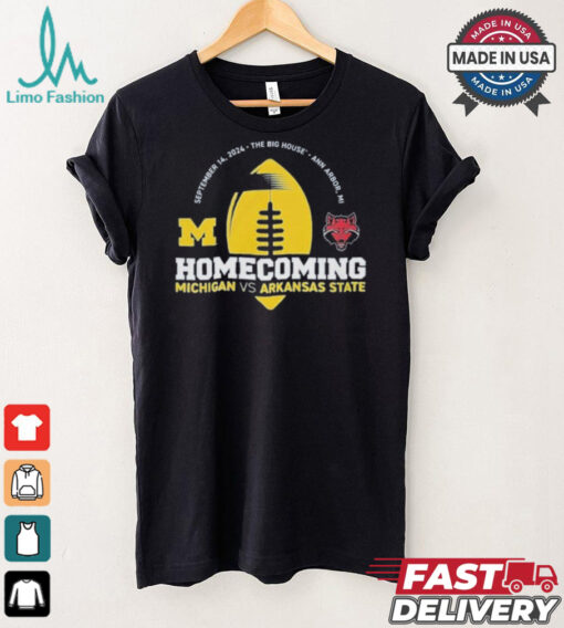 Michigan Wolverines Valiant Blue 2024 Homecoming Gameday Shirt