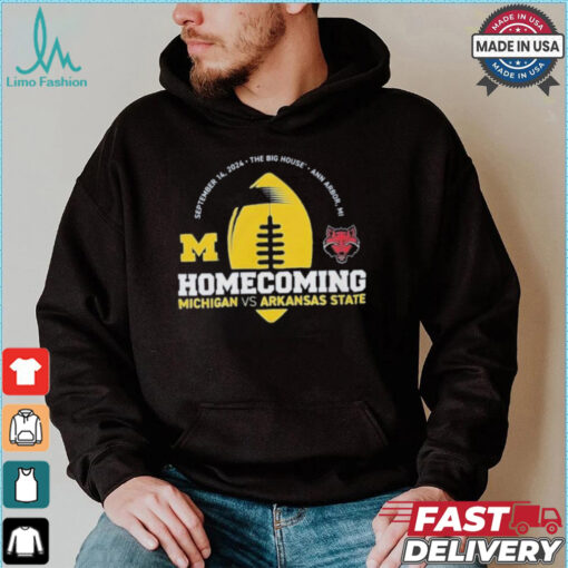 Michigan Wolverines Valiant Blue 2024 Homecoming Gameday Shirt